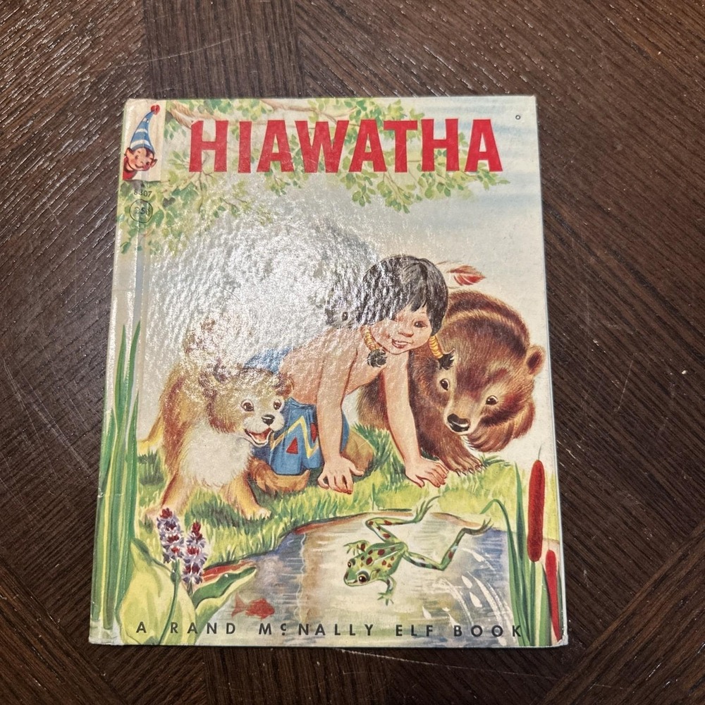 Children's Pictures HIAWATHA Marion Gridley Hardback Elf/Rand McNally Book